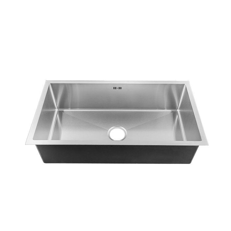  Rectangular big undermount single sink for kitchen