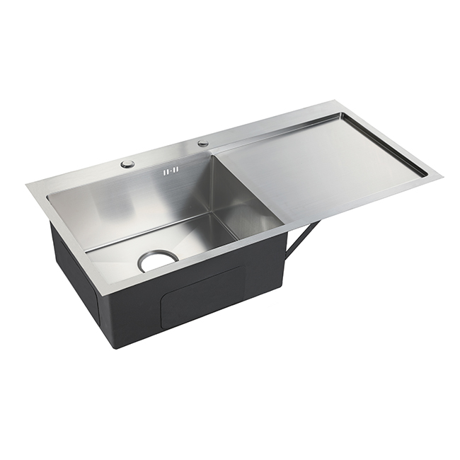 European Stylish Luxury Stainless Steel Kitchen Sinks With Drain Boardds